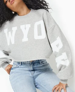 Pimkie Toute La Collection|T-Shirt Et Top^Sweat Cropped Base Coupée Avec NEW YORK -
