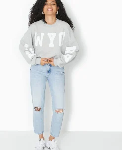 Pimkie Toute La Collection|T-Shirt Et Top^Sweat Cropped Base Coupée Avec NEW YORK -