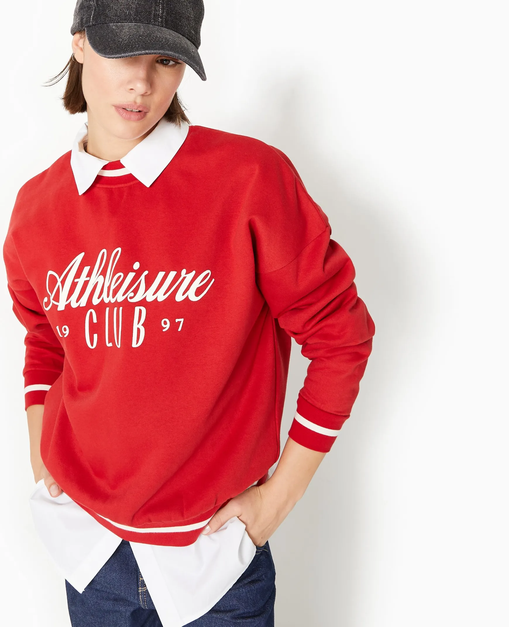 Pimkie Toute La Collection|Pimkie Positive^Sweat En Molleton Avec Flocage -