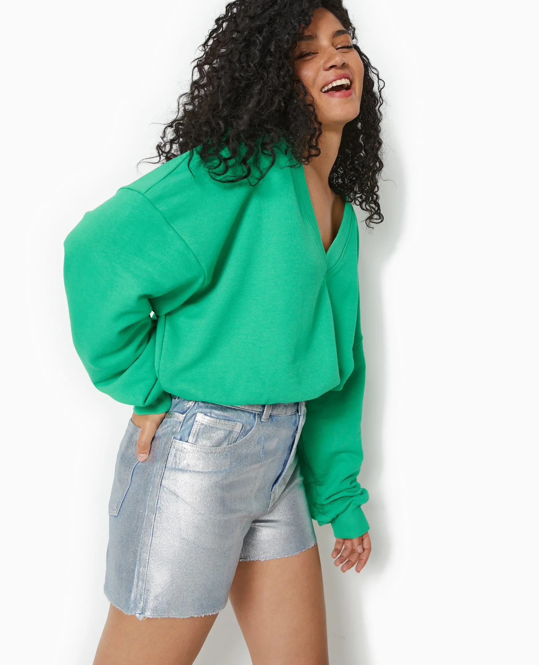 Pimkie Toute La Collection|Sweat^Sweat Grand Col V -