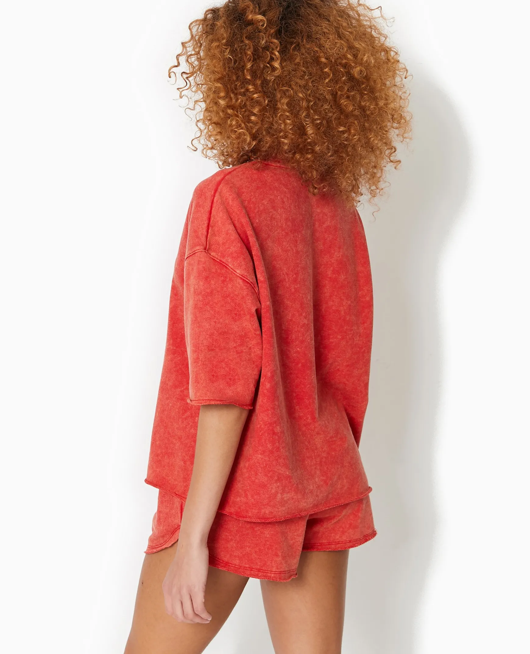 Pimkie Loungewear|Ensembles^Sweat Manches Courtes Délavé Acid Wash -