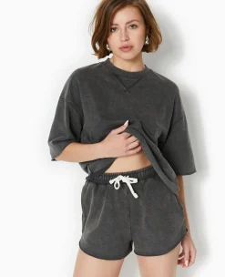 Pimkie Loungewear|Ensembles^Sweat Manches Courtes Délavé Acid Wash -