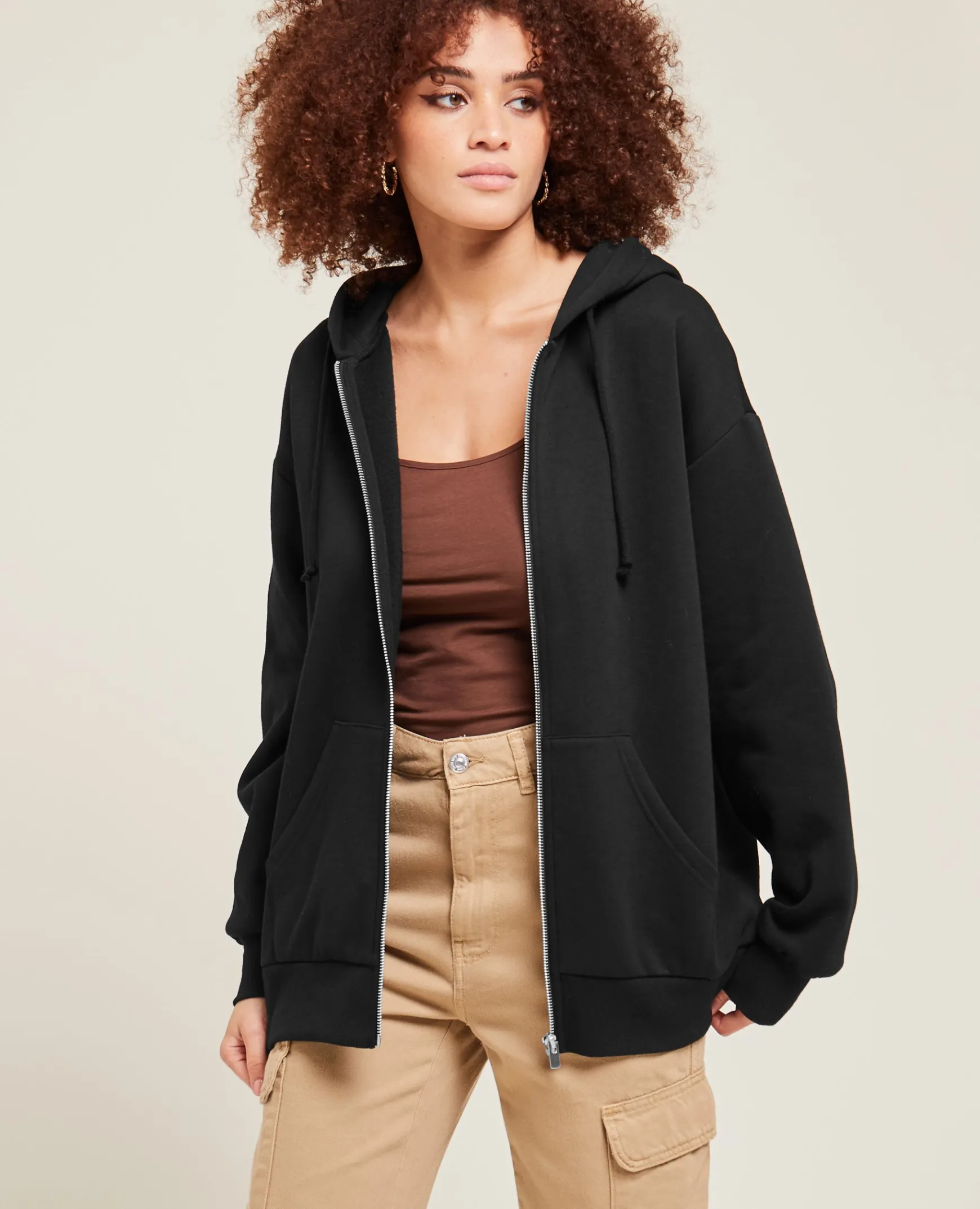 Pimkie Pimkie Positive|Loungewear^Sweat Zippé Oversize Avec Capuche -