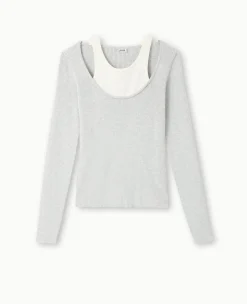 Pimkie Pull Et Gilet^Top 2 En 1 En Maille Côtelée -