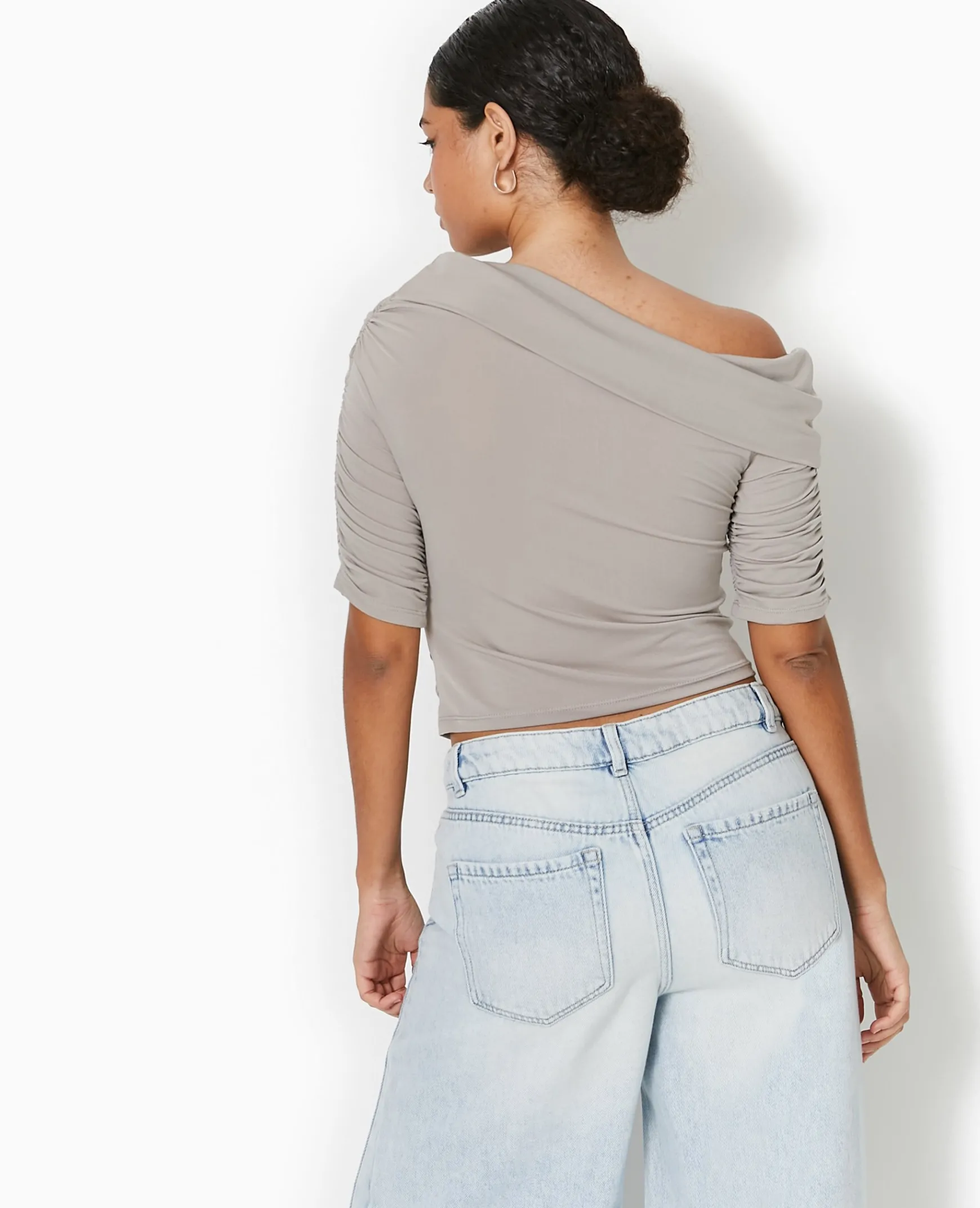 Pimkie Pimkie Positive|T-Shirt Et Top^Top Avec Fronces Encolure Bardot -