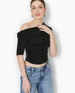 Pimkie Pimkie Positive|T-Shirt Et Top^Top Avec Fronces Encolure Bardot -