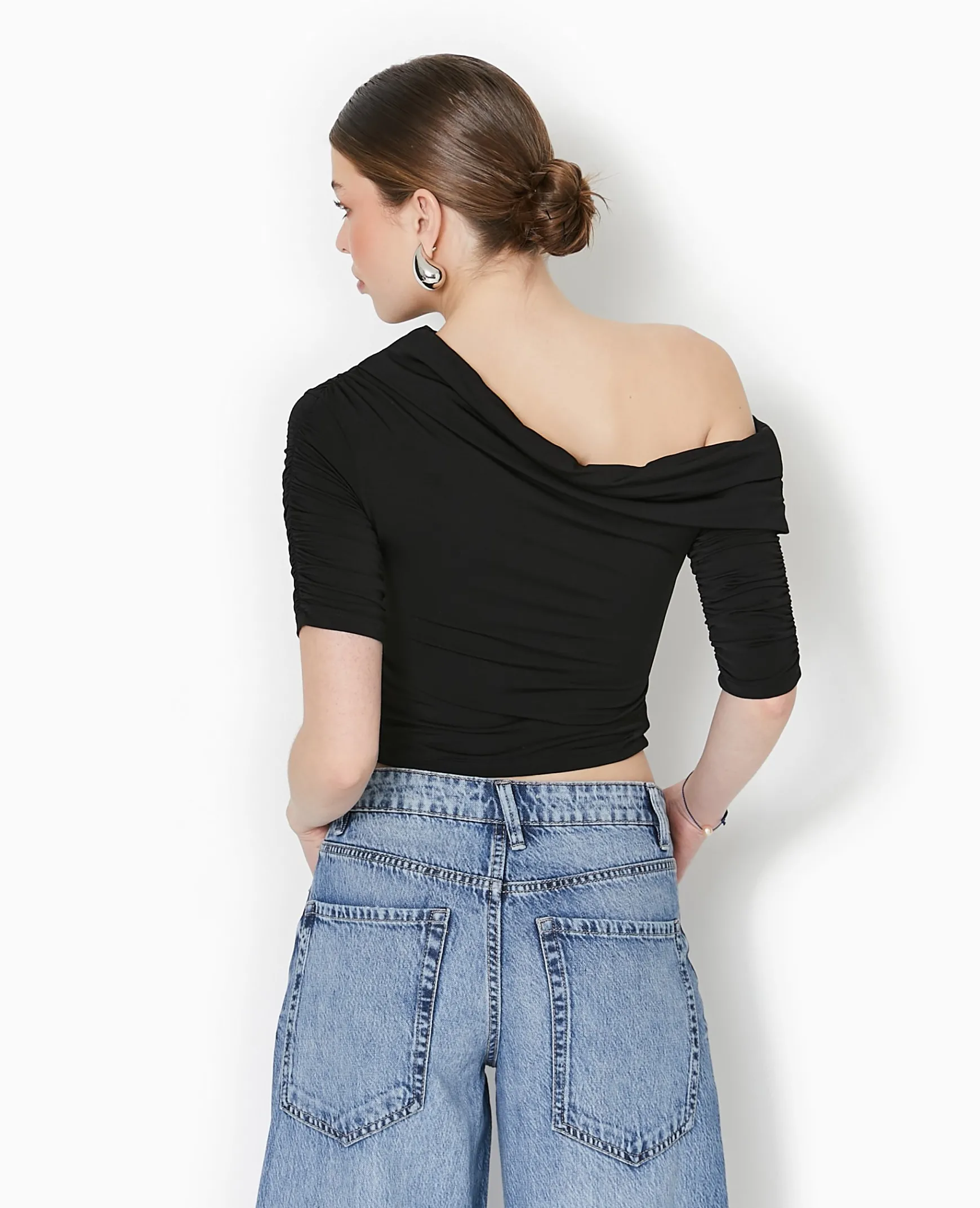 Pimkie Pimkie Positive|T-Shirt Et Top^Top Avec Fronces Encolure Bardot -