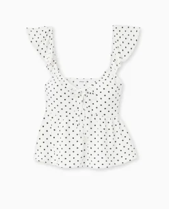 Pimkie Toute La Collection|T-Shirt Et Top^Top Avec Volants Et Nouettes Motif Cerises -