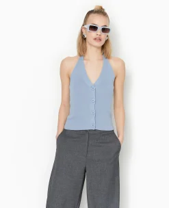 Pimkie Pull Et Gilet|T-Shirt Et Top^Top Boutonné Dos-nu -