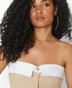 Pimkie Chemise Et Blouse|T-Shirt Et Top^Top Bustier Avec Revers -