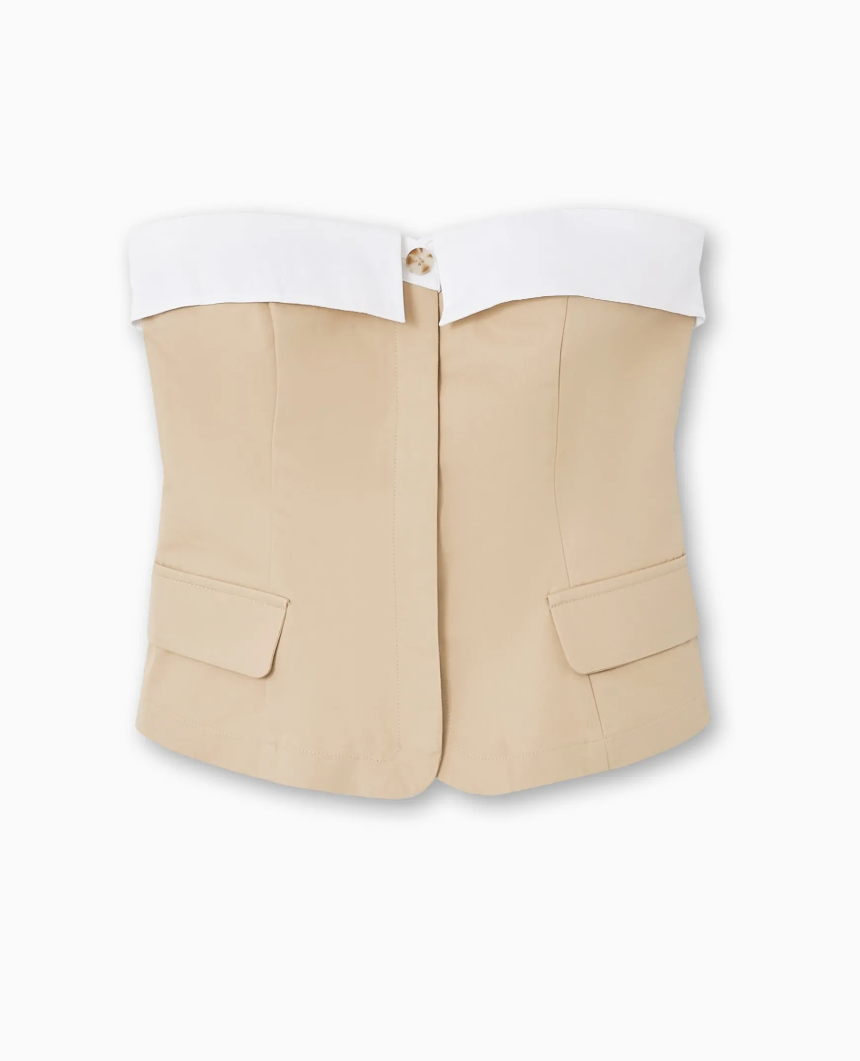Pimkie Chemise Et Blouse|T-Shirt Et Top^Top Bustier Avec Revers -