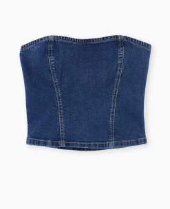 Pimkie T-Shirt Et Top^Top Bustier En Jean Stretch -