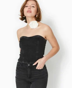 Pimkie T-Shirt Et Top^Top Bustier En Jean Stretch -