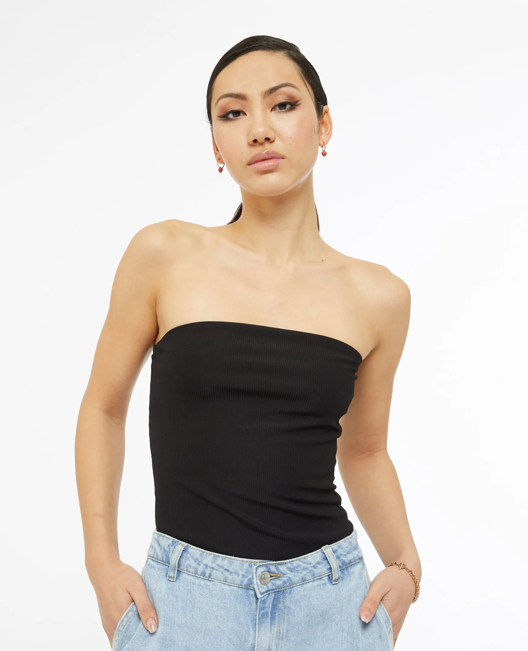 Pimkie Pimkie Positive|T-Shirt Et Top^Top Bustier En Maille Côtelée -