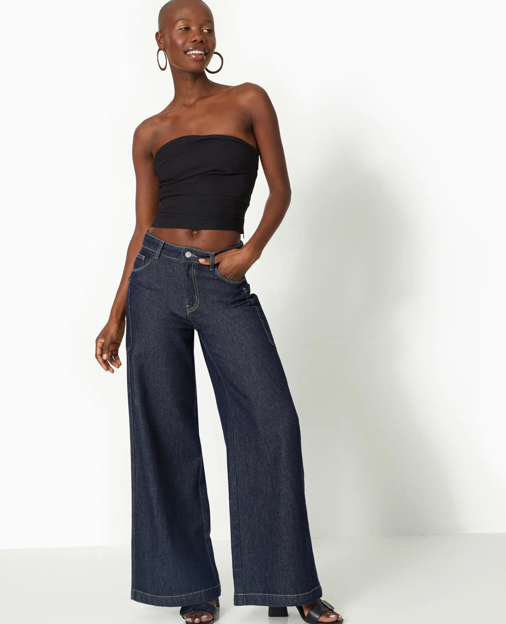 Pimkie T-Shirt Et Top^Top Bustier En Tissu Stretch Avec Drapé -