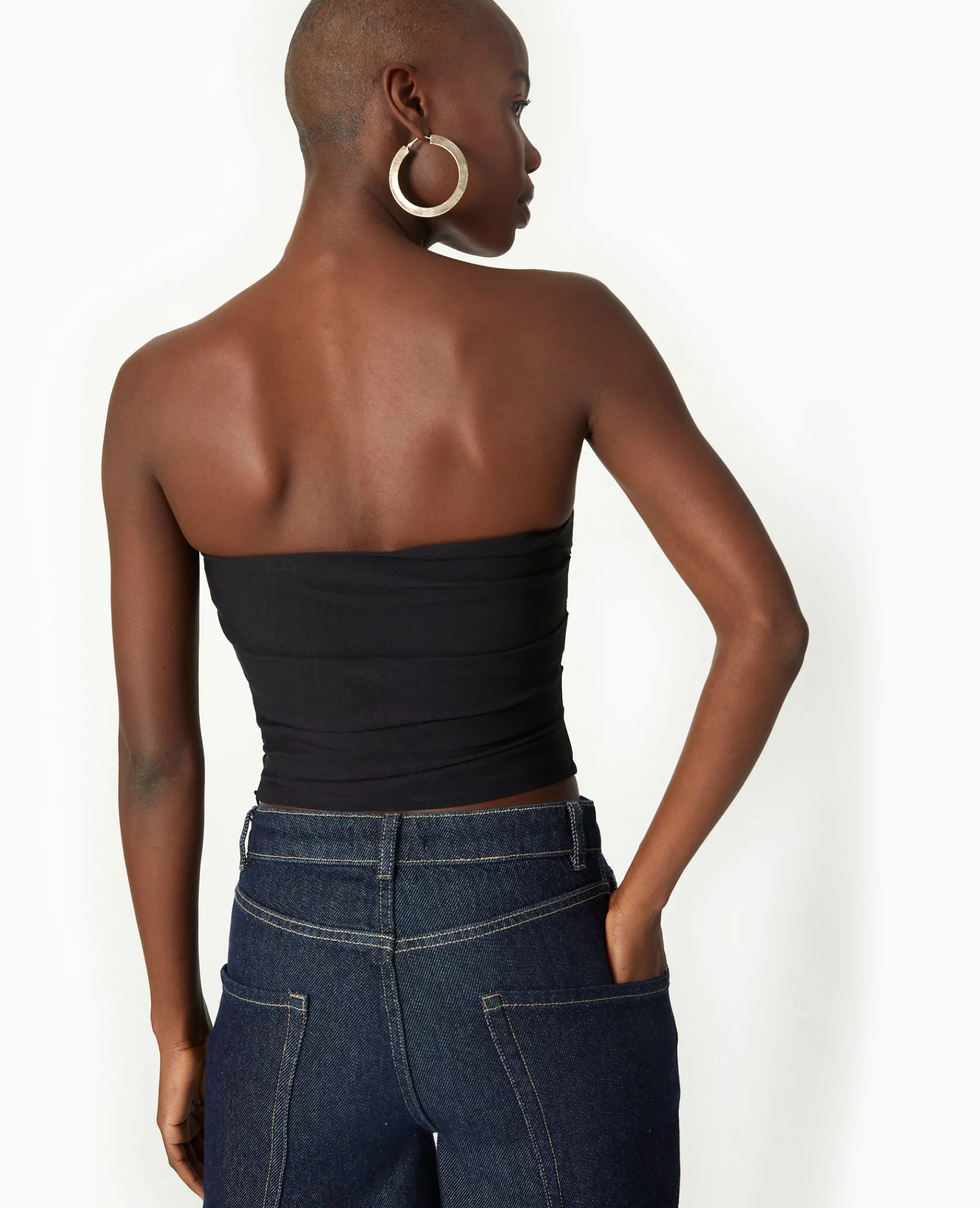 Pimkie T-Shirt Et Top^Top Bustier En Tissu Stretch Avec Drapé -
