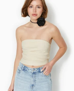 Pimkie T-Shirt Et Top^Top Bustier En Tissu Stretch Avec Drapé -