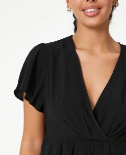 Pimkie Chemise Et Blouse^Top Cache-cœur Avec Manches Papillons -
