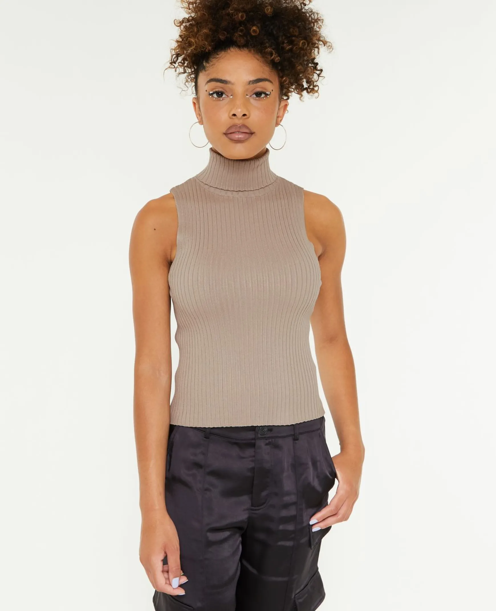 Pimkie Pimkie Positive|Pull Et Gilet^Top Col Roulé Sans Manches -