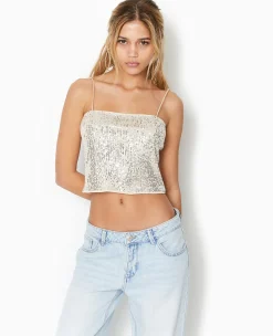 Pimkie Toute La Collection|T-Shirt Et Top^Top Court Avec Sequins -