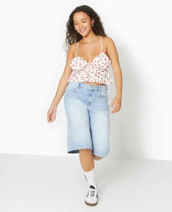 Pimkie Toute La Collection|Chemise Et Blouse^Top Court Dos Dégagé Motif Cerises -