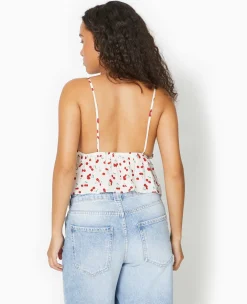 Pimkie Toute La Collection|Chemise Et Blouse^Top Court Dos Dégagé Motif Cerises -
