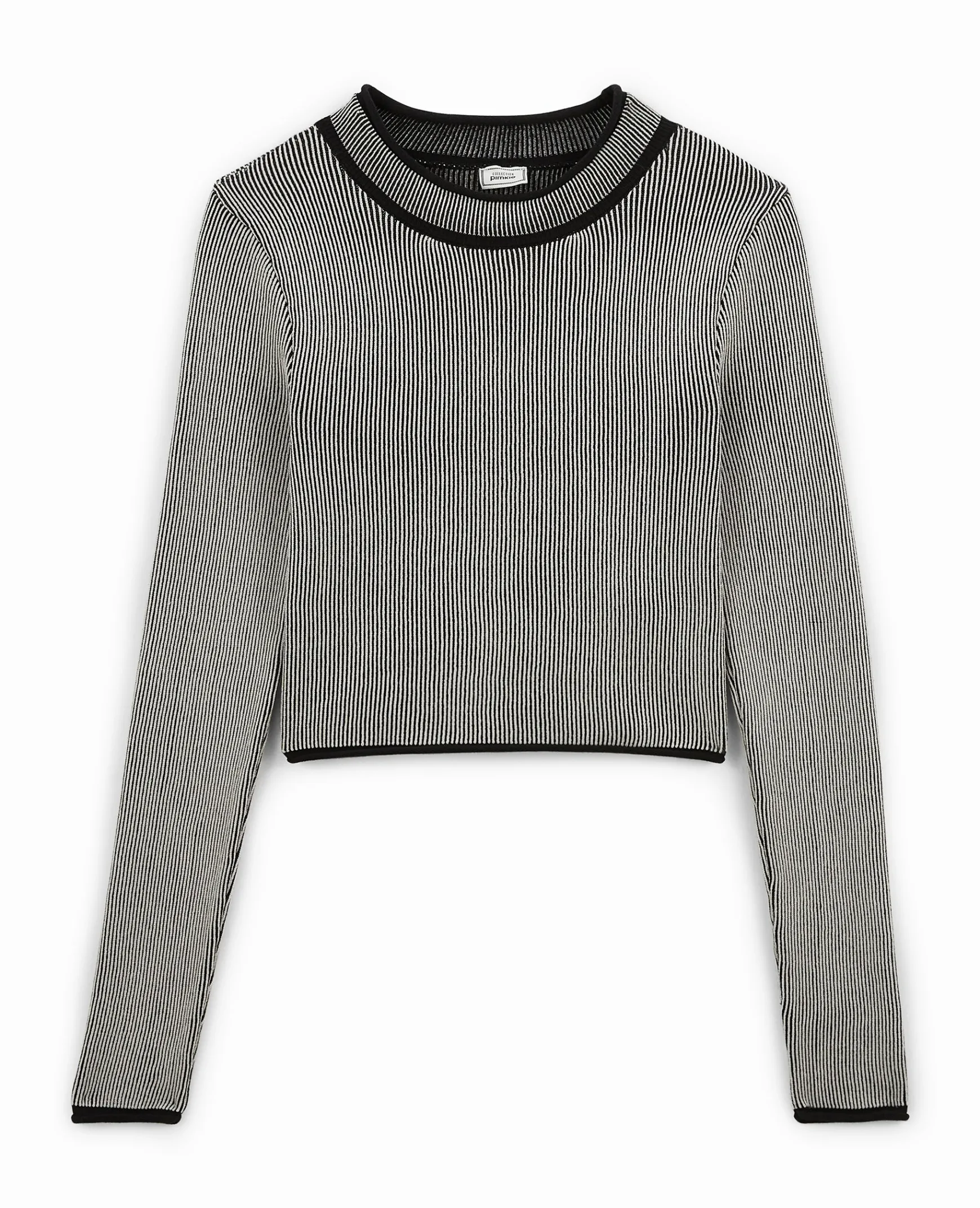 Pimkie Ensembles|Pull Et Gilet^Top Court En Maille Côtelée Effet Rayée -