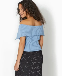 Pimkie Pull Et Gilet|Toute La Collection^Top Court Zippé Avec Encolure Bardot -