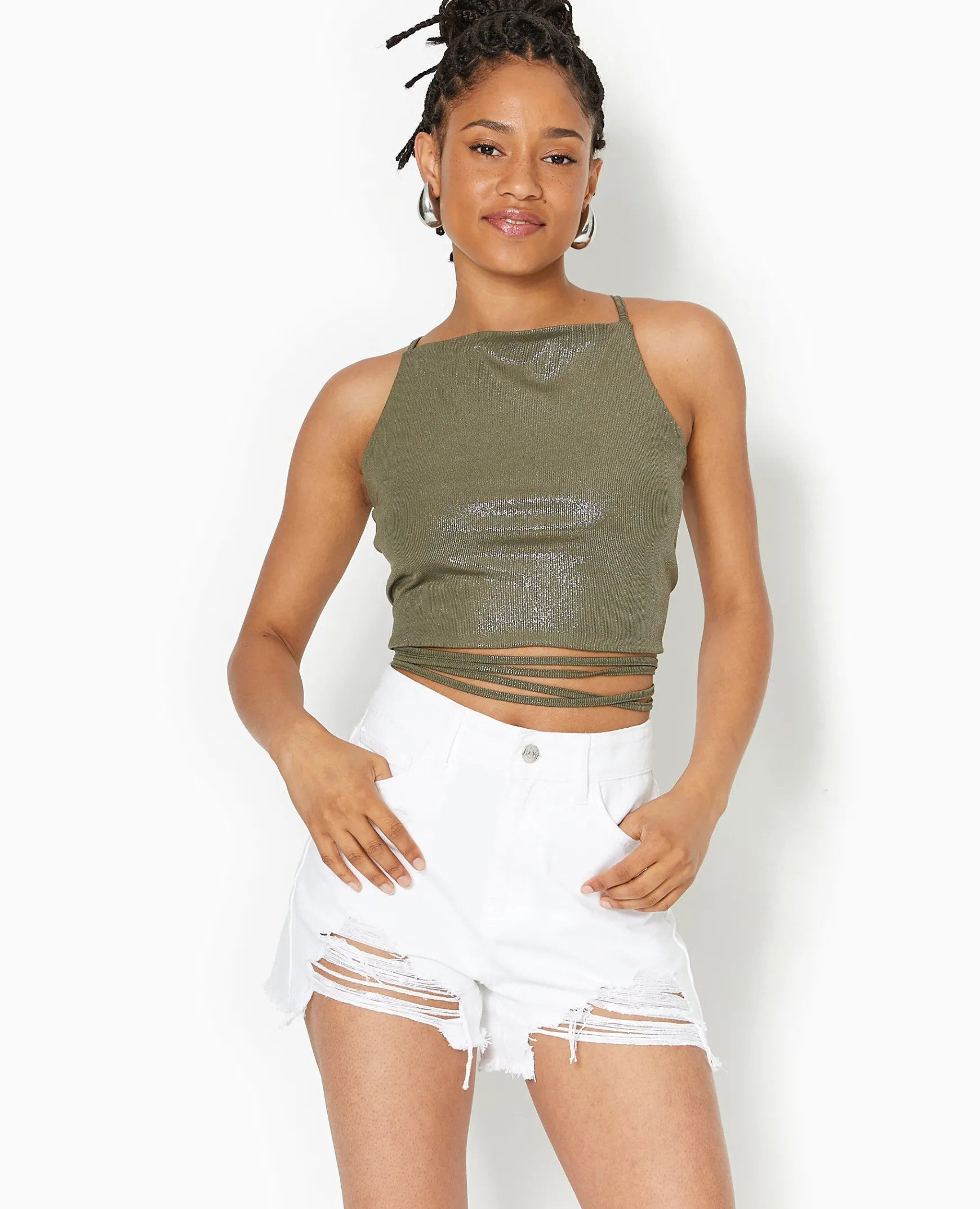 Pimkie T-Shirt Et Top^Top Cropped Dos-nu Avec Lurex -