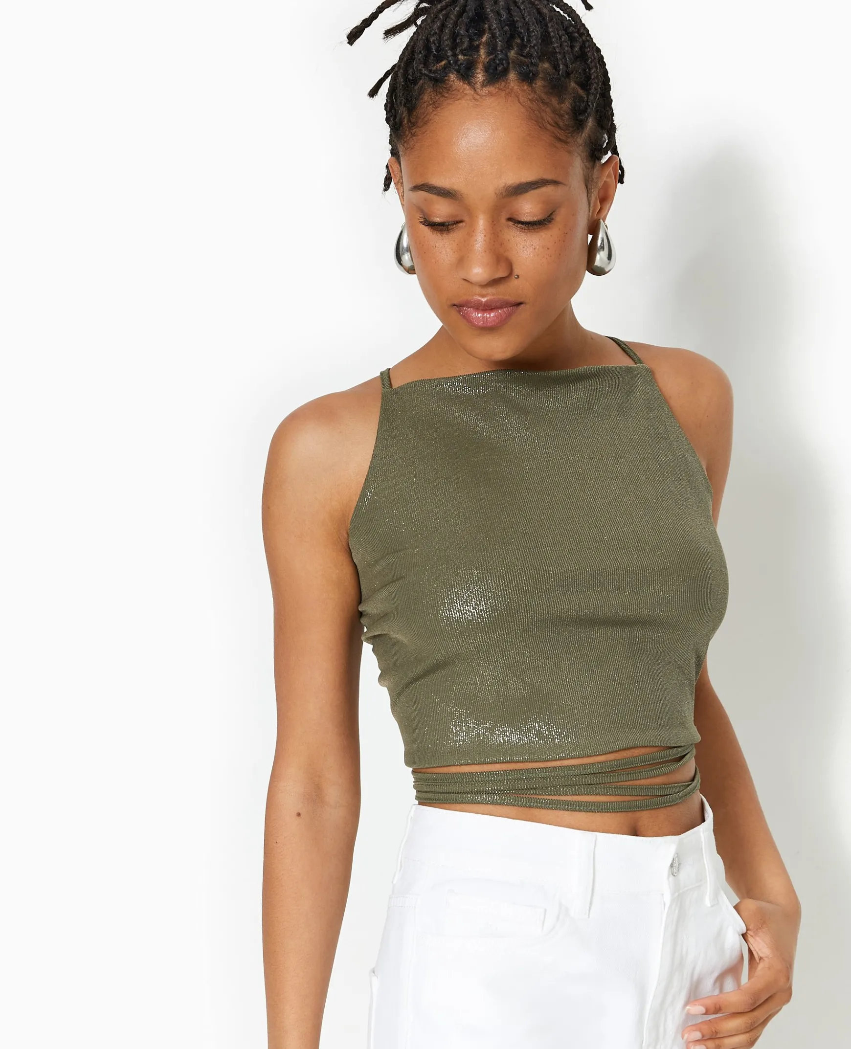 Pimkie T-Shirt Et Top^Top Cropped Dos-nu Avec Lurex -