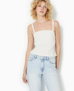 Pimkie Toute La Collection|Chemise Et Blouse^Top Dos-nu Avec Bretelles élastiquées -