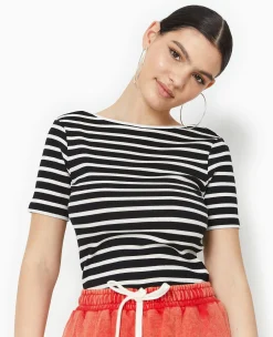 Pimkie T-Shirt Et Top^Top Dos-nu En Maille Côtelée Rayée -