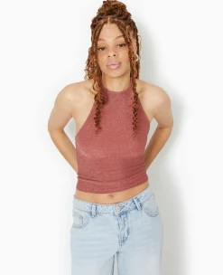 Pimkie Toute La Collection|T-Shirt Et Top^Top Dos-nu Tour De Cou Avec Lurex -