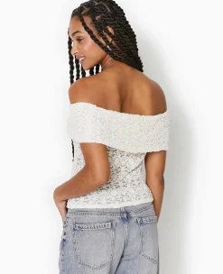 Pimkie T-Shirt Et Top^Top En Dentelle Encolure Bardot -