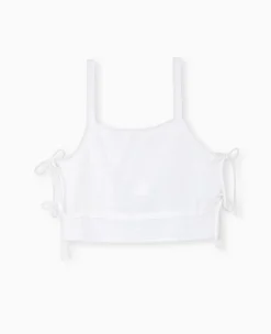 Pimkie Toute La Collection|Chemise Et Blouse^Top En Gaze De Coton Avec Nœuds Sur Les Côtés -