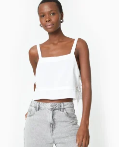 Pimkie Toute La Collection|Chemise Et Blouse^Top En Gaze De Coton Avec Nœuds Sur Les Côtés -