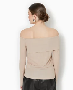 Pimkie Pull Et Gilet|T-Shirt Et Top^Top En Maille Côtelée Encolure Bardot -