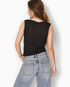 Pimkie T-Shirt Et Top^Top En Maille Légè;re Avec Encolure Bénitier -