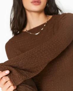 Pimkie T-Shirt Et Top^Top En Tissu Gaufré Avec Manches Flare -