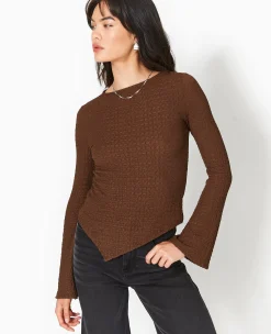 Pimkie T-Shirt Et Top^Top En Tissu Gaufré Avec Manches Flare -