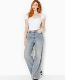 Pimkie T-Shirt Et Top^Top Encolure Bardot Avec Smock Dos -