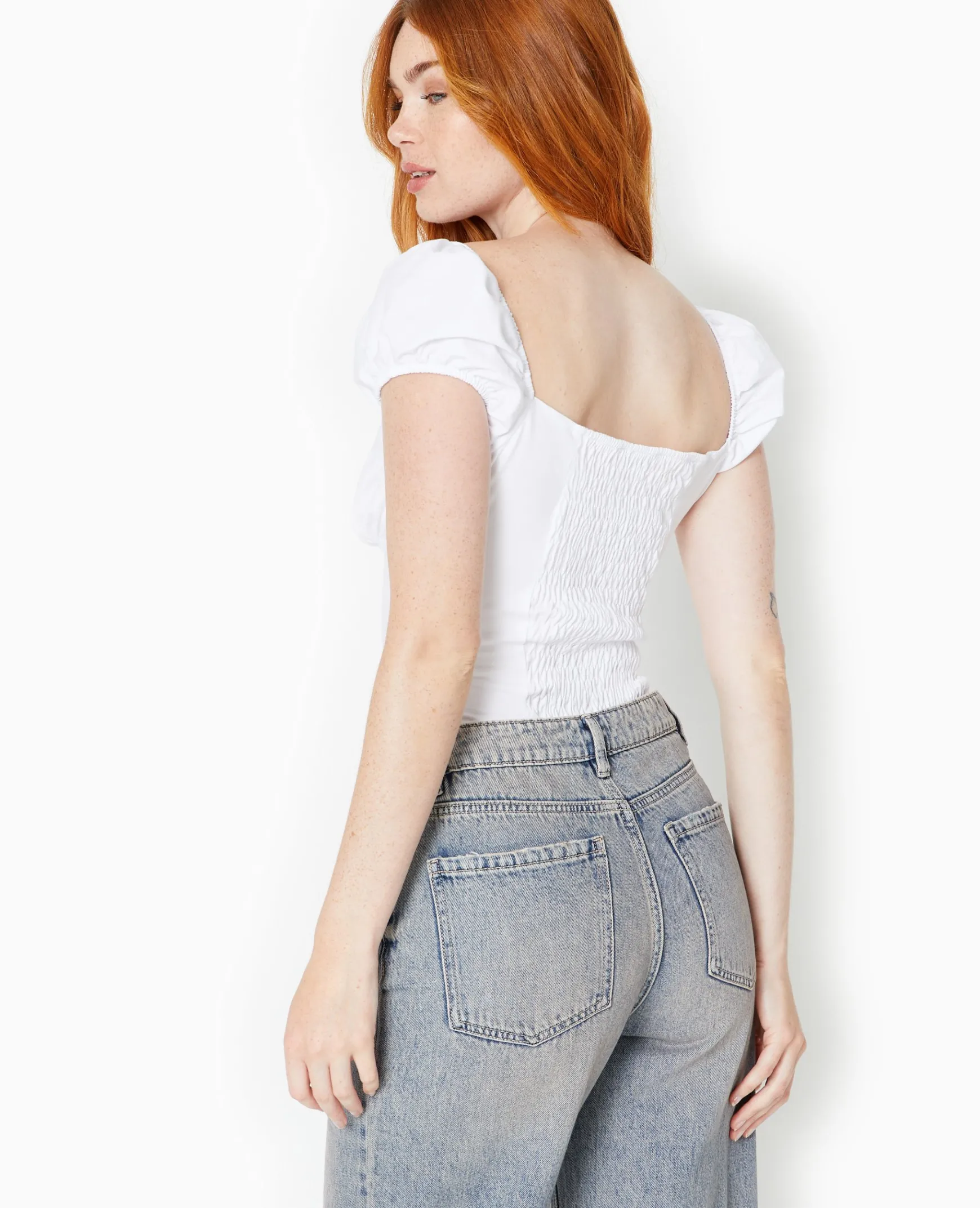 Pimkie T-Shirt Et Top^Top Encolure Bardot Avec Smock Dos -