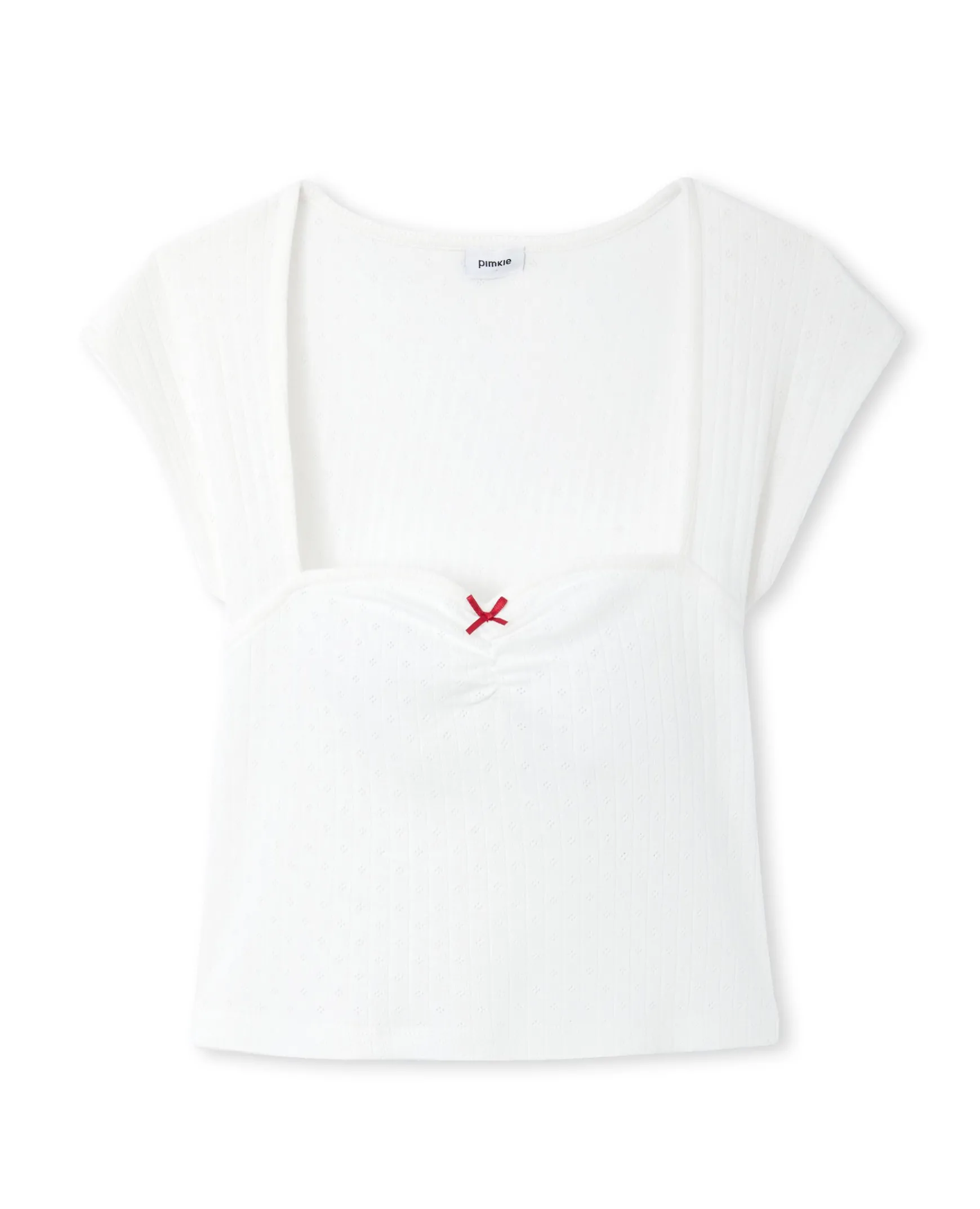 Pimkie Toute La Collection|T-Shirt Et Top^Top Maille Fantaisie Avec Nœud Contrasté -