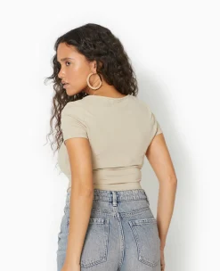 Pimkie Toute La Collection|T-Shirt Et Top^Top Manches Courtes Encolure Carrée -