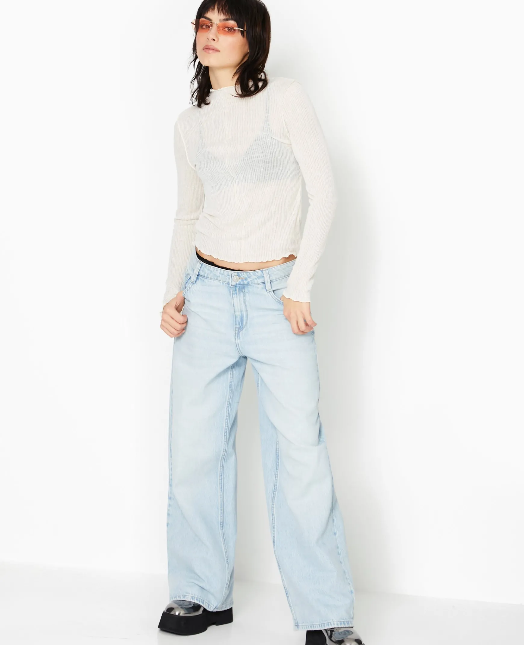 Pimkie T-Shirt Et Top^Top Manches Longues En Maille Côtelée -