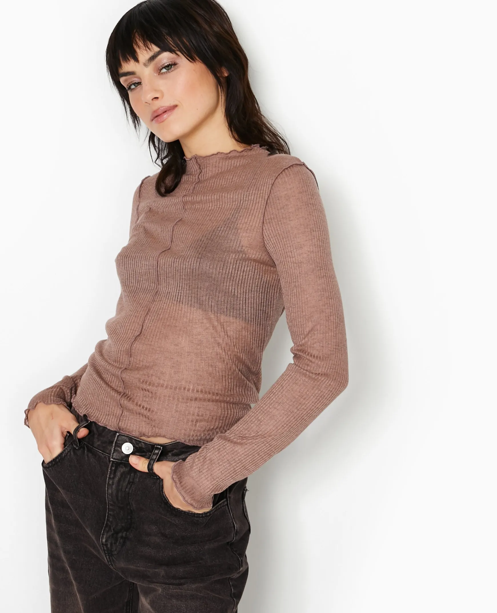 Pimkie T-Shirt Et Top^Top Manches Longues En Maille Côtelée -