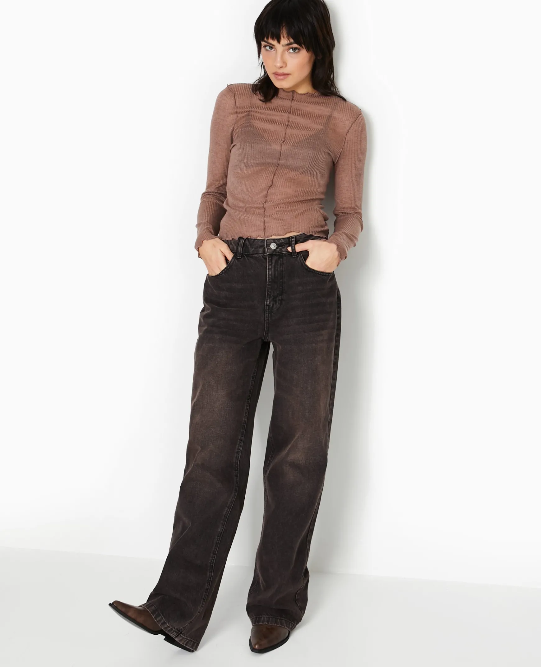 Pimkie T-Shirt Et Top^Top Manches Longues En Maille Côtelée -