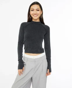 Pimkie Pull Et Gilet|T-Shirt Et Top^Top Manches Longues En Maille Côtelée Effet Rayé -