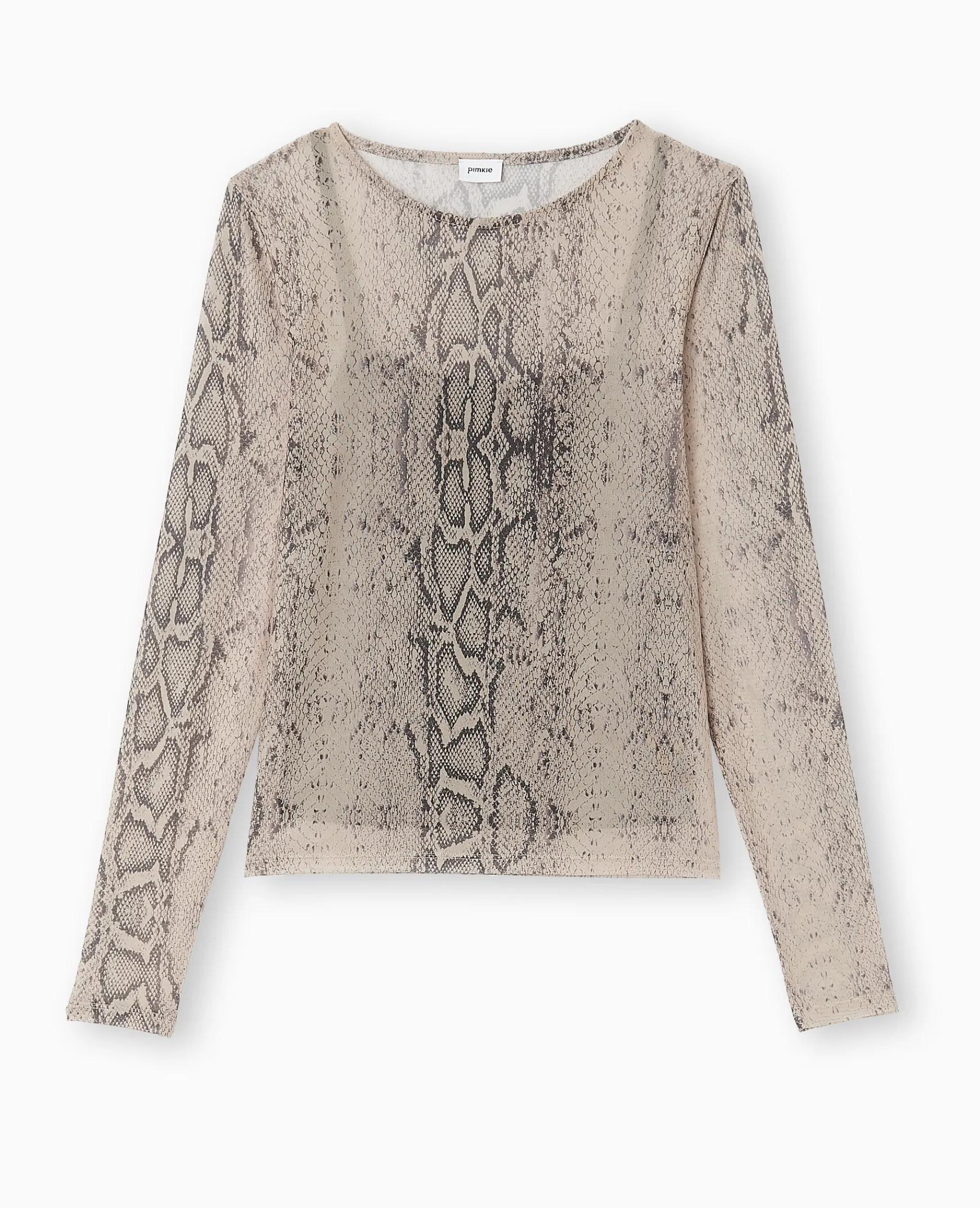 Pimkie Toute La Collection|T-Shirt Et Top^Top Manches Longues En Résille Motif Python -