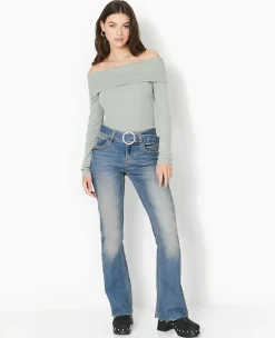 Pimkie Pull Et Gilet|T-Shirt Et Top^Top Manches Longues Encolure Bardot -